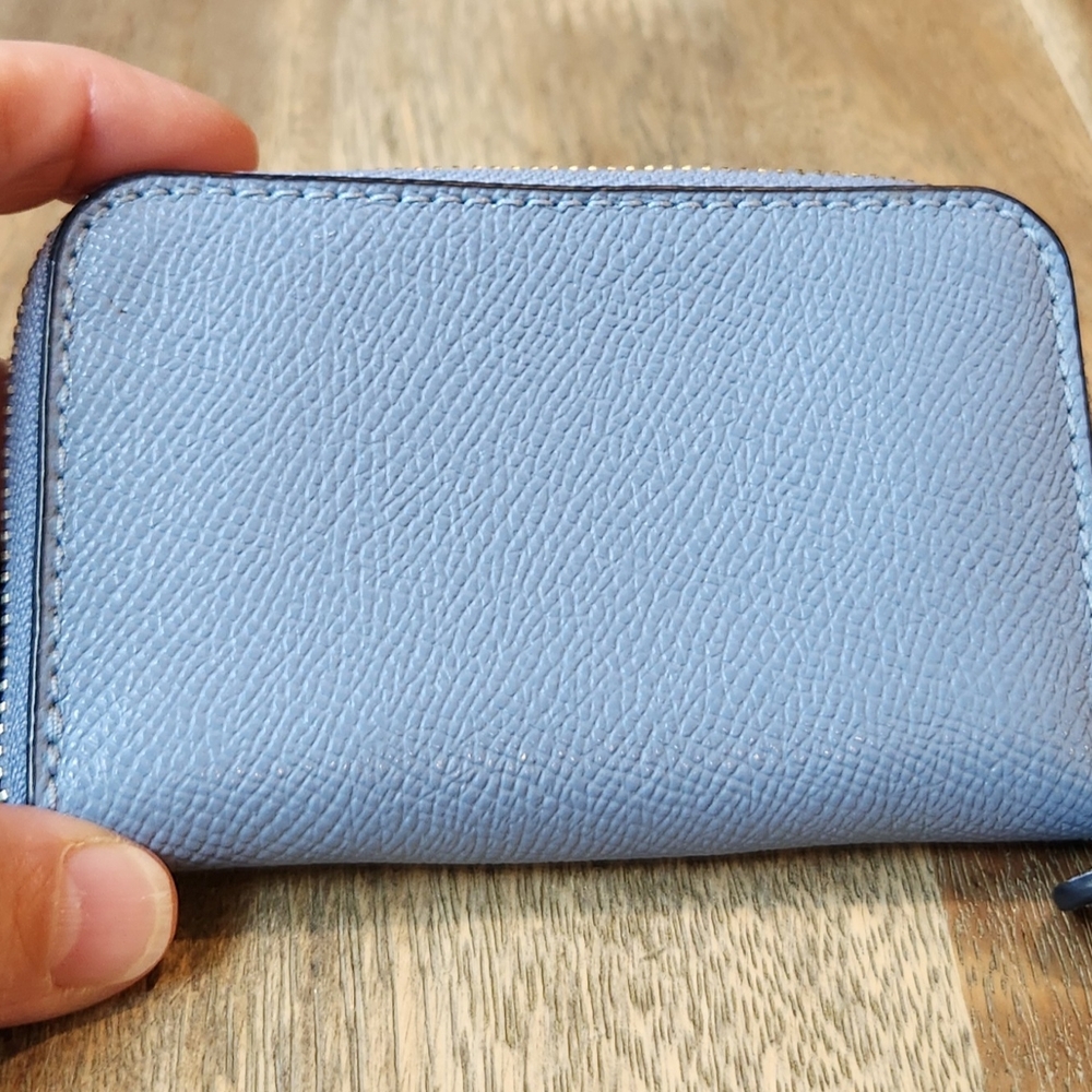 Coach Light Blue Leather Card Holder - Picture 2 of 5